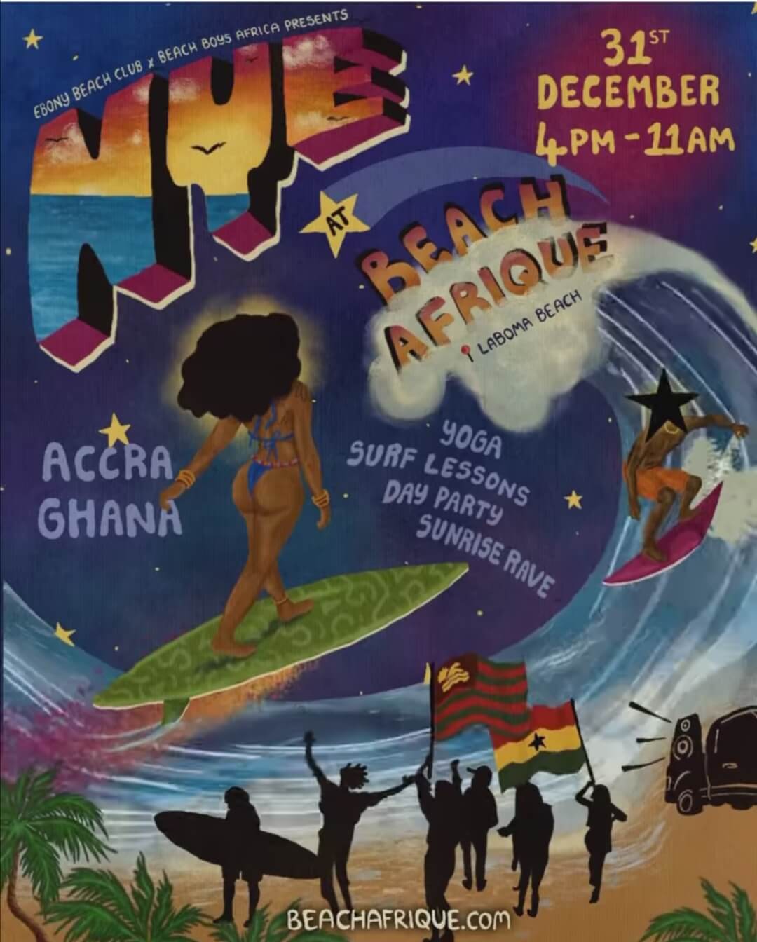 NYE AT BEACH ACRIQUE - Event Image