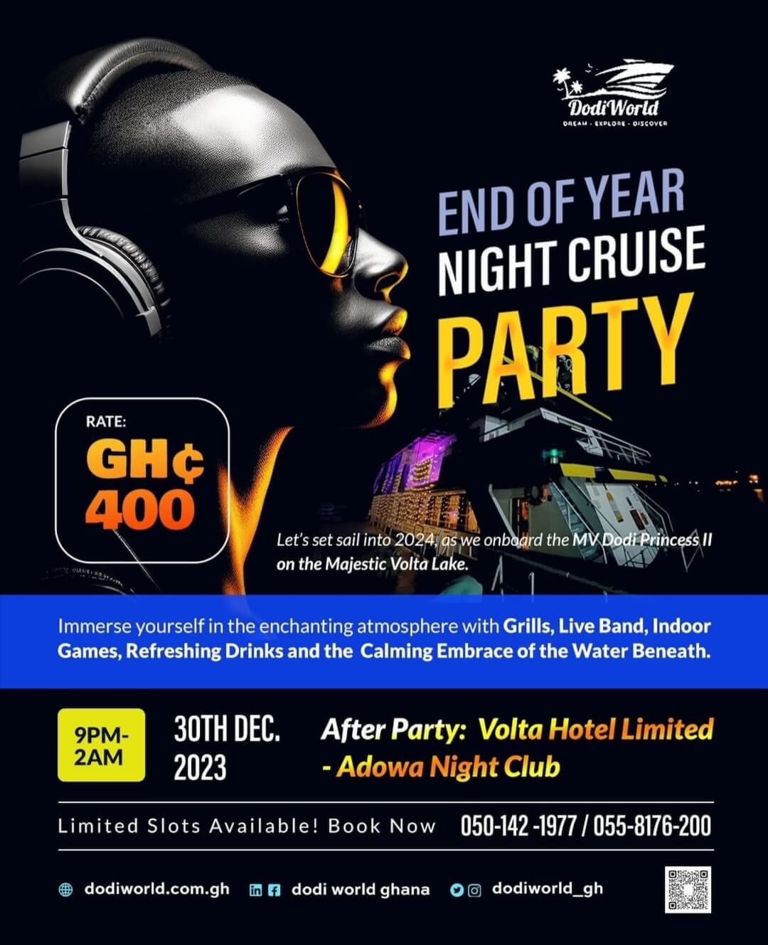 END OF YEAR NIGHT CRUISE PARTY - Event Image
