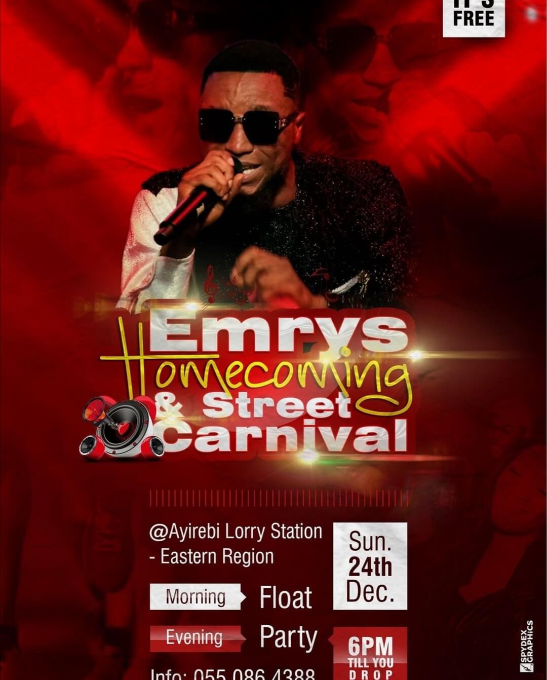 EMRYS HOME-COMING AND STREET CARNIVAL - Event Image