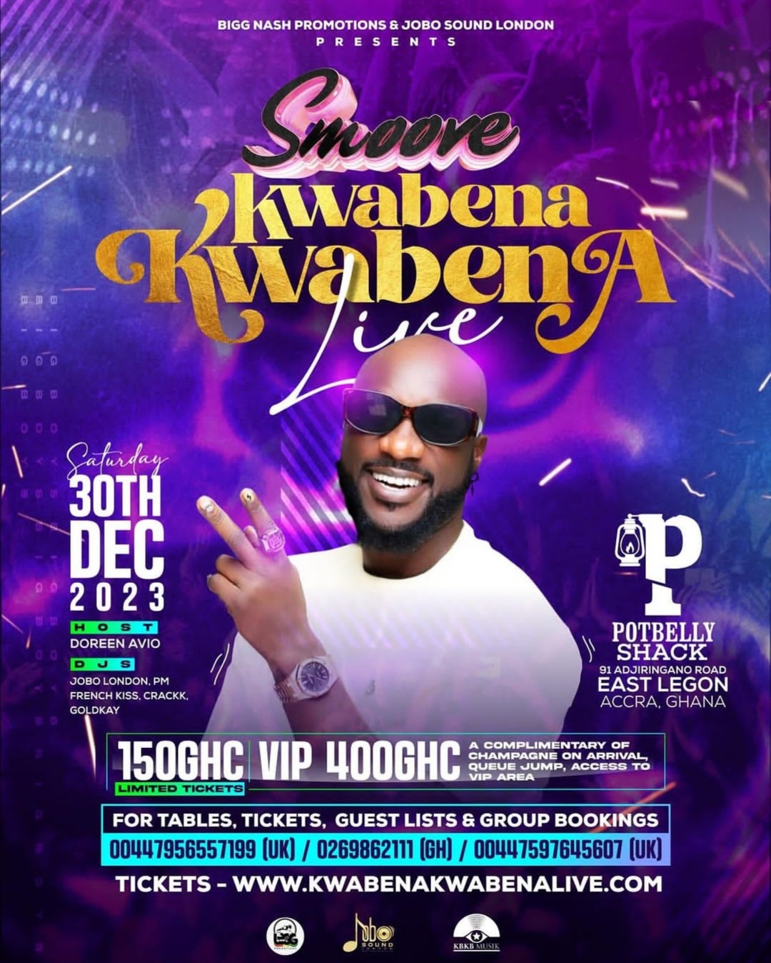 SMOORE LIVE WITH KWABENA KWABENA - Event Image